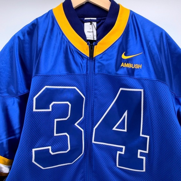 Nike x Ambush Jersey Jacket Royal Blue Full‎ Zip Mens Size Medium DX6916-455 NEW - Picture 4 of 16